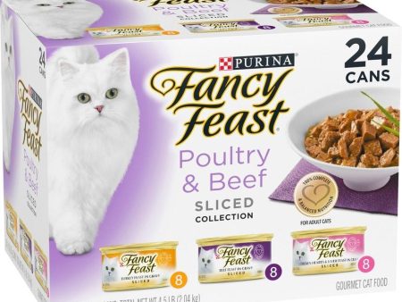 Fancy Feast Sliced Poultry & Beef Feast Variety Canned Cat Food Online