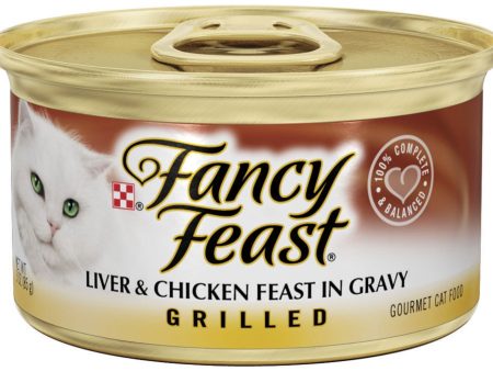 Fancy Feast Grilled Liver and Chicken Canned Cat Food Hot on Sale