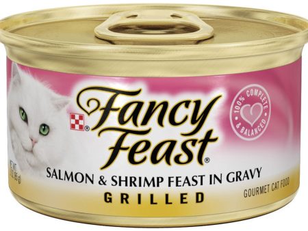 Fancy Feast Grilled Salmon and Shrimp Canned Cat Food Online Sale