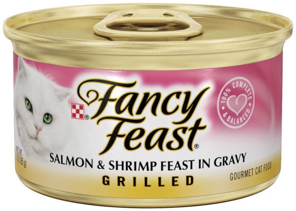 Fancy Feast Grilled Salmon and Shrimp Canned Cat Food Online Sale