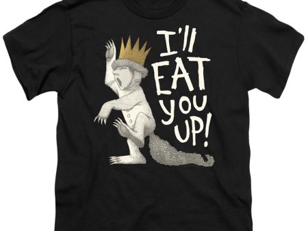 WHERE THE WILD THINGS ARE : EAT YOU UP S\S YOUTH Cotton 18\1 Black LG Online now