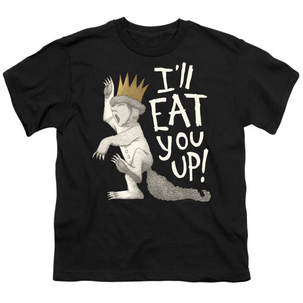 WHERE THE WILD THINGS ARE : EAT YOU UP S\S YOUTH Cotton 18\1 Black LG Online now