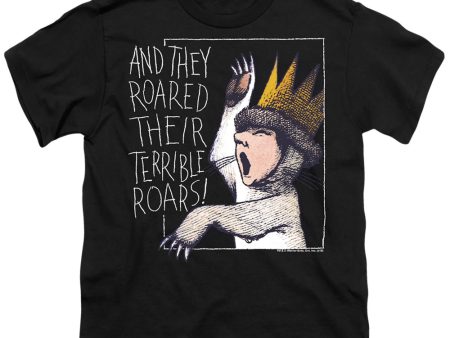 WHERE THE WILD THINGS ARE : ROAR S\S YOUTH Cotton 18\1 Black LG Online