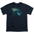 WILDLIFE : KELP PATROL S\S YOUTH Cotton 18\1 Navy XS on Sale