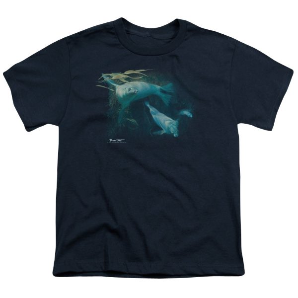 WILDLIFE : KELP PATROL S\S YOUTH Cotton 18\1 Navy XS on Sale