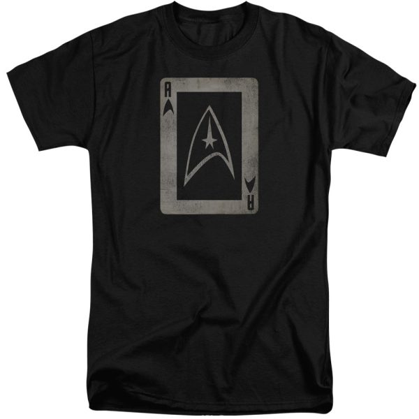 STAR TREK : THE ORIGINAL SERIES ACE S\S ADULT TALL T-SHIRT BLACK XL Online