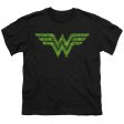 WONDER WOMAN : ST. PATRICK S DAY SHAMROCK LOGO S\S YOUTH Cotton 18\1 Black XL Hot on Sale