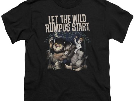 WHERE THE WILD THINGS ARE : WILD RUMPUS S\S YOUTH Cotton 18\1 Black MD Fashion