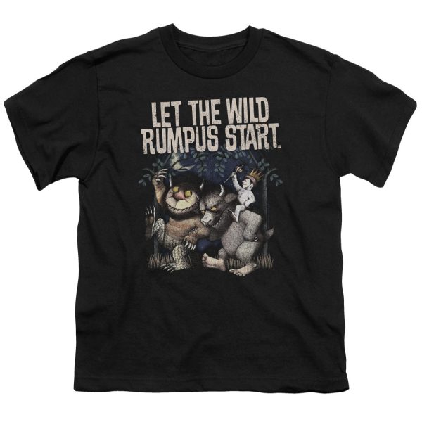 WHERE THE WILD THINGS ARE : WILD RUMPUS S\S YOUTH Cotton 18\1 Black MD Fashion