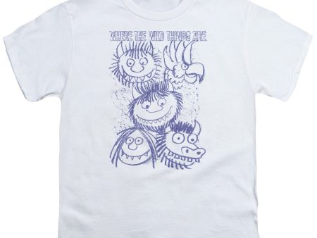 WHERE THE WILD THINGS ARE : WILD SKETCH S\S YOUTH Cotton 18\1 White SM Supply