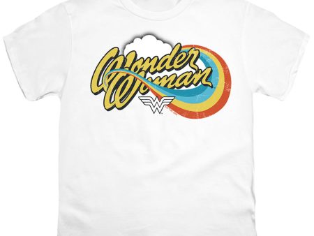 WONDER WOMAN : RAINBOW 2 S\S YOUTH Cotton 18\1 White XL Online now