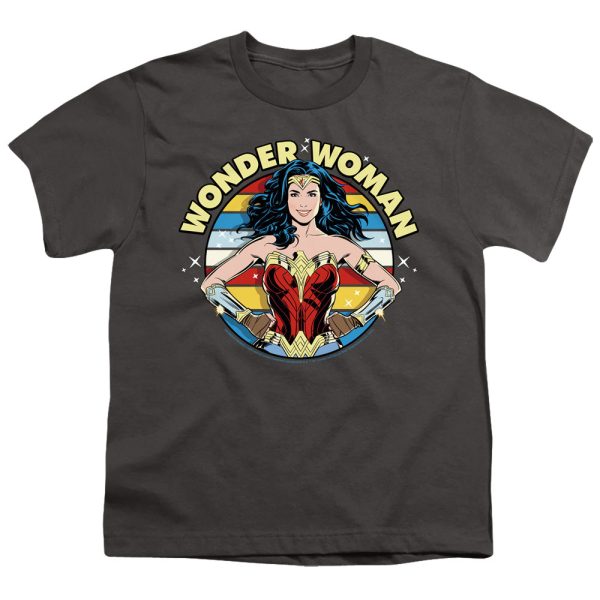 WONDER WOMAN 84 : WOMAN OF WONDER S\S YOUTH Cotton 18\1 Charcoal XL Hot on Sale