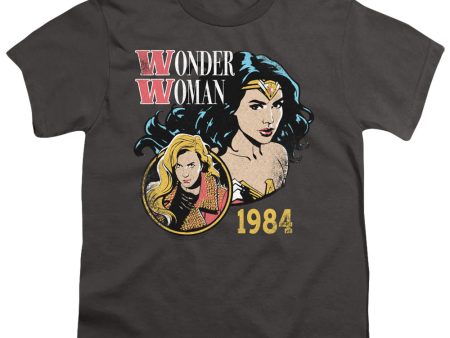 WONDER WOMAN 84 : 84 RETRO S\S YOUTH Cotton 18\1 Charcoal LG For Cheap