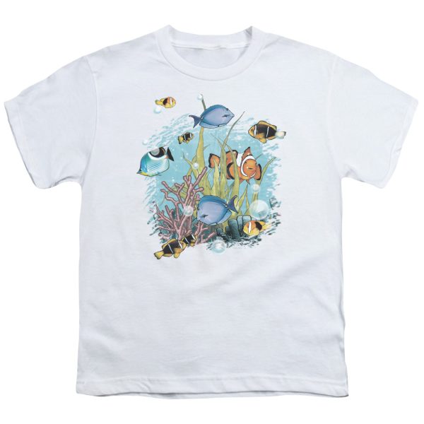 WILDLIFE : TROPICAL FISH S\S YOUTH Cotton 18\1 White MD Supply