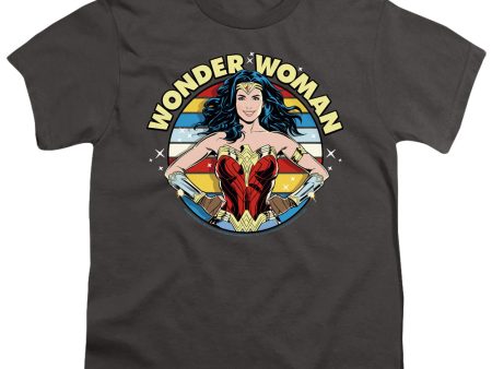 WONDER WOMAN 84 : WOMAN OF WONDER S\S YOUTH Cotton 18\1 Charcoal XS Fashion