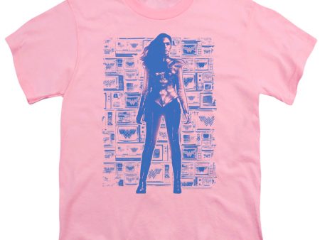 WONDER WOMAN 84 : TELEVISIONS S\S YOUTH Cotton 18\1 Pink MD on Sale