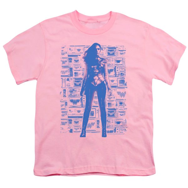 WONDER WOMAN 84 : TELEVISIONS S\S YOUTH Cotton 18\1 Pink MD on Sale