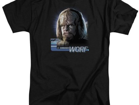 STAR TREK : THE NEXT GENERATION WORF S\S ADULT TALL T-SHIRT BLACK XL Online now