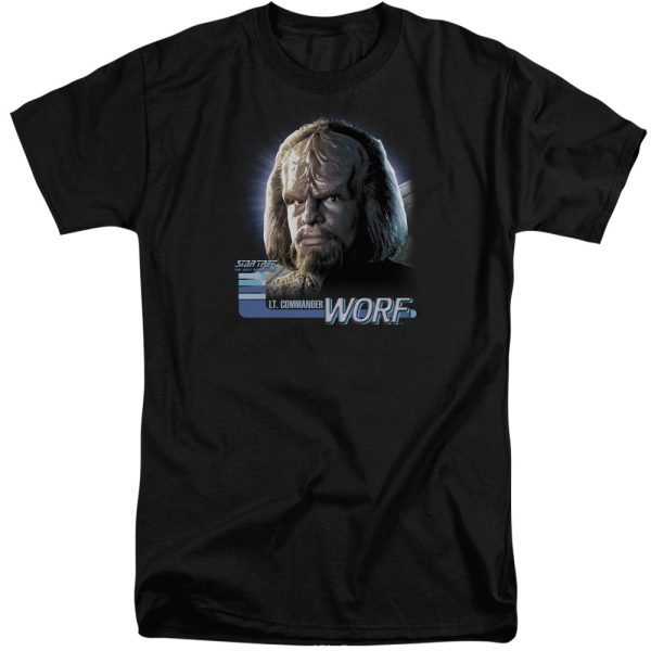 STAR TREK : THE NEXT GENERATION WORF S\S ADULT TALL T-SHIRT BLACK XL Online now