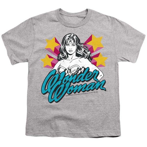 WONDER WOMAN : STANCE 1 S\S YOUTH Cotton 18\1 Athletic Heather MD For Sale