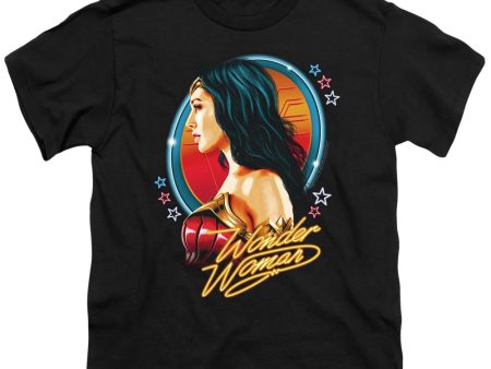 WONDER WOMAN 84 : WARRIOR 84 S\S YOUTH Cotton 18\1 Black LG For Cheap