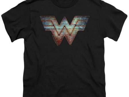 WONDER WOMAN 84 : STATIC LOGO S\S YOUTH Cotton 18\1 Black MD Online Sale