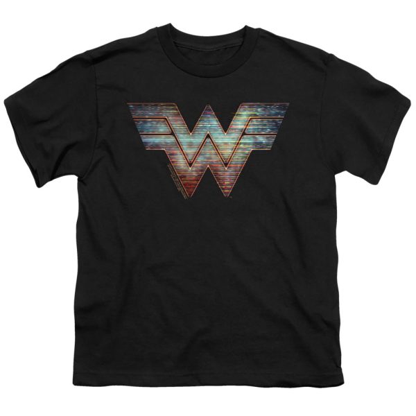 WONDER WOMAN 84 : STATIC LOGO S\S YOUTH Cotton 18\1 Black MD Online Sale