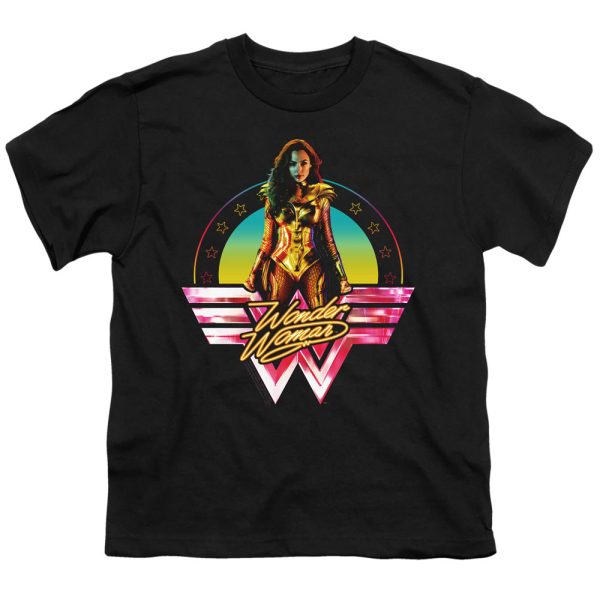 WONDER WOMAN 84 : COLOR POP S\S YOUTH Cotton 18\1 Black MD For Cheap