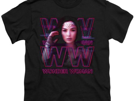 WONDER WOMAN 84 : VAPORWAVE WONDER WOMAN S\S YOUTH Cotton 18\1 Black XL Online Hot Sale