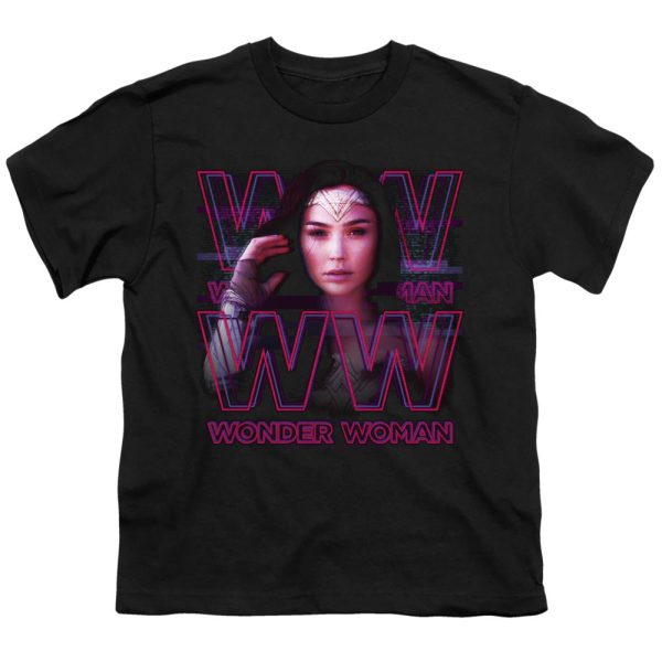 WONDER WOMAN 84 : VAPORWAVE WONDER WOMAN S\S YOUTH Cotton 18\1 Black XL Online Hot Sale