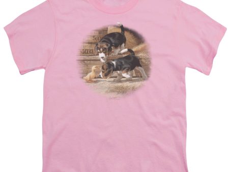 WILDLIFE : GETTING ACQUAINTED S\S YOUTH Cotton 18\1 Pink SM Online now