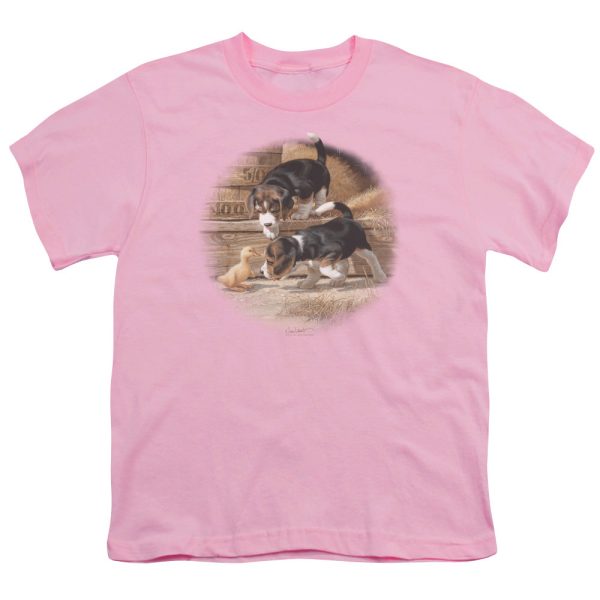 WILDLIFE : GETTING ACQUAINTED S\S YOUTH Cotton 18\1 Pink SM Online now