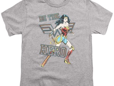 WONDER WOMAN 84 : BE THE HERO S\S YOUTH Cotton 18\1 Athletic Heather MD Discount