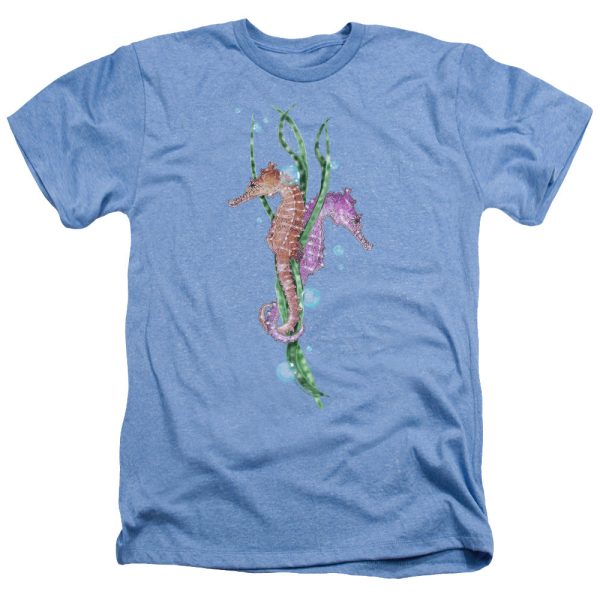 WILDLIFE : SEAHORSE DANCE ADULT HEATHER Light Blue XL For Cheap