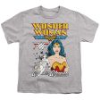 WONDER WOMAN : WONDER WOMAN DUO S\S YOUTH Cotton 18\1 Athletic Heather LG For Cheap