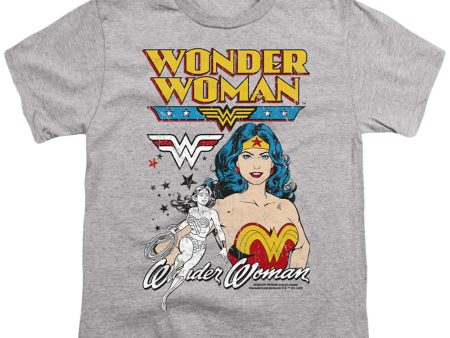 WONDER WOMAN : WONDER WOMAN DUO S\S YOUTH Cotton 18\1 Athletic Heather LG For Cheap