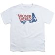 WONDER WOMAN : WONDER WOMAN 75TH SILHOUETTE S\S YOUTH Cotton 18\1 White XS Hot on Sale