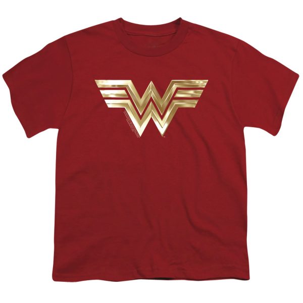 WONDER WOMAN 84 : GOLDEN LOGO S\S YOUTH Cotton 18\1 Cardinal XL Hot on Sale