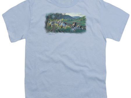 WILDLIFE : GOD S COUNTRY S\S YOUTH Cotton 18\1 Light Blue LG Online Sale