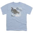 WILDLIFE : SNOW LEOPARD S\S YOUTH Cotton 18\1 Light Blue MD Online