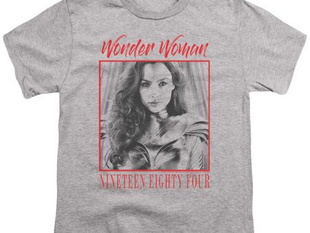 WONDER WOMAN 84 : WONDER CHIC S\S YOUTH Cotton 18\1 Athletic Heather SM Sale