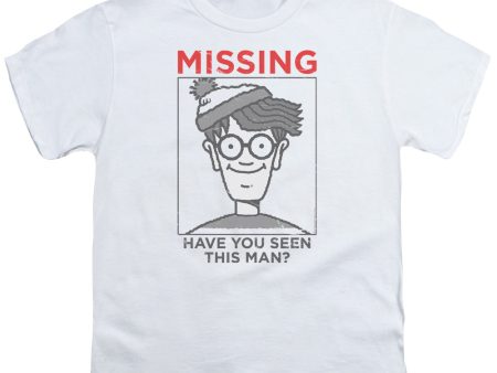 WHERE S WALDO : MISSING S\S YOUTH Cotton 18\1 White LG For Discount