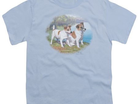 WILDLIFE : JACK BY WATER S\S YOUTH Cotton 18\1 Light Blue MD Sale