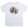 WILDLIFE : SPRINGER SPANIEL HEAD S\S YOUTH Cotton 18\1 White XL Online now