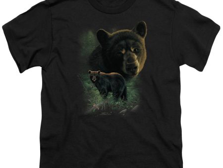 WILDLIFE : BLACK BEARS S\S YOUTH Cotton 18\1 BLACK XL Cheap