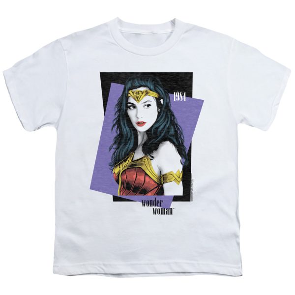 WONDER WOMAN 84 : STRIKE A POSE S\S YOUTH Cotton 18\1 White LG on Sale