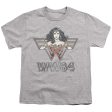 WONDER WOMAN 84 : IN SYMBOL S\S YOUTH Cotton 18\1 Athletic Heather XS Online