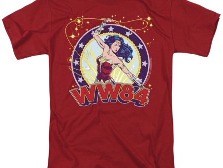 WONDER WOMAN 84 : LASSO STAR S\S ADULT 100% COTTON 18\1 T-SHIRT Cardinal 3X Online Sale