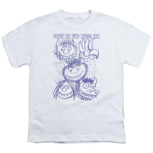 WHERE THE WILD THINGS ARE : WILD SKETCH S\S YOUTH Cotton 18\1 White MD Hot on Sale