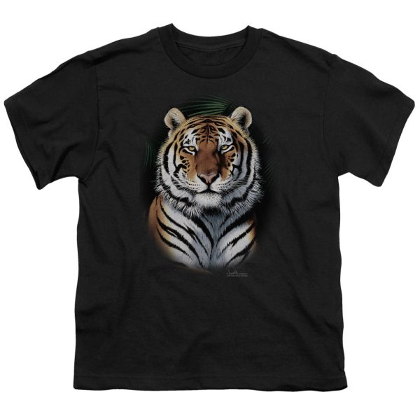 WILDLIFE : JUNGLE FIRE S\S YOUTH Cotton 18\1 Black LG Fashion